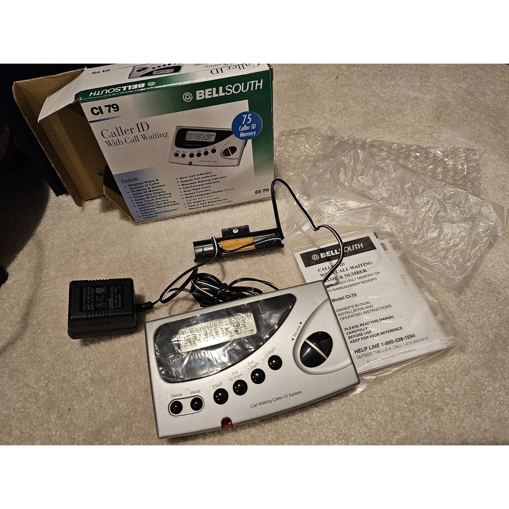 Vintage BellSouth CI 79 Caller ID with Call Waiting Open Box New Unused